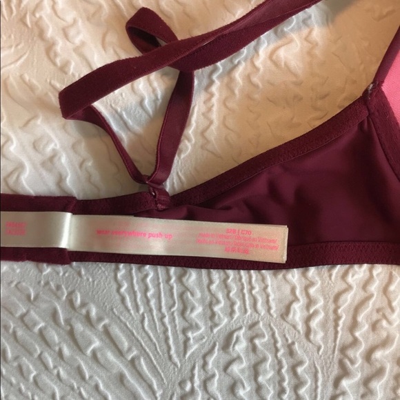 Pink Victoria’s Secret Maroon Bra - Picture 4 of 4